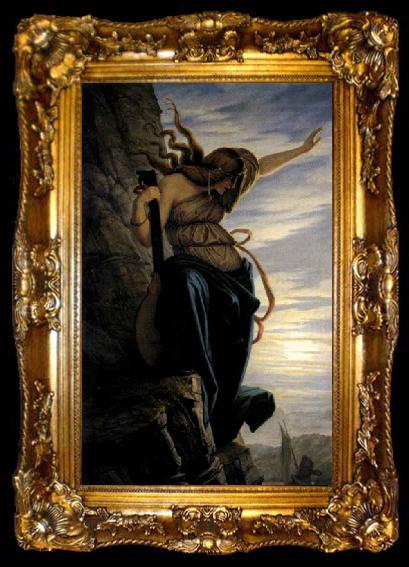 framed  STEINLE, Edward Jakob von The Lorelei, ta009-2